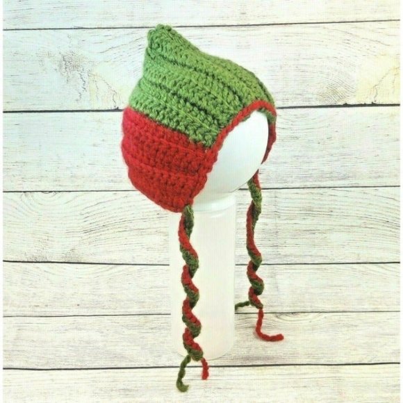 Baby Hat Toddler Knitted Winter Wool Cap Handmade Young Child Crochet Bonnet - Picture 9 of 12